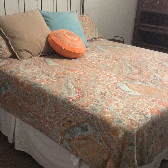 Pottery Barn Bedding Pottery Barn Paloma Paisley King Duvet And